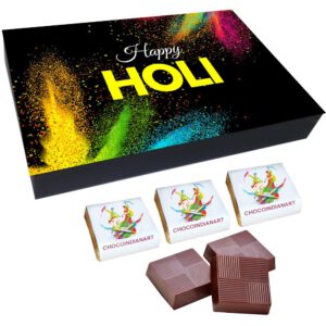 Customized Printed Chocolate Gift Box For Holi – 6 piece