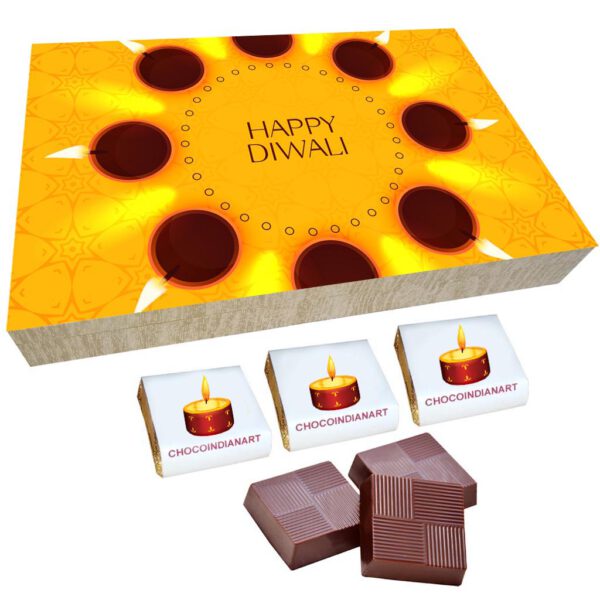 happy diwali chocolate gift, special diwali gift, unique diwali chocolate gift, chocolate gift