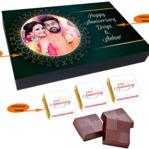 Customized Happy Anniversary Chocolate Gifts