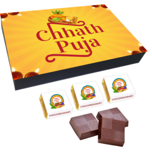 Delightful Happy Happy Chhat Puja Chocolate Gifts Box