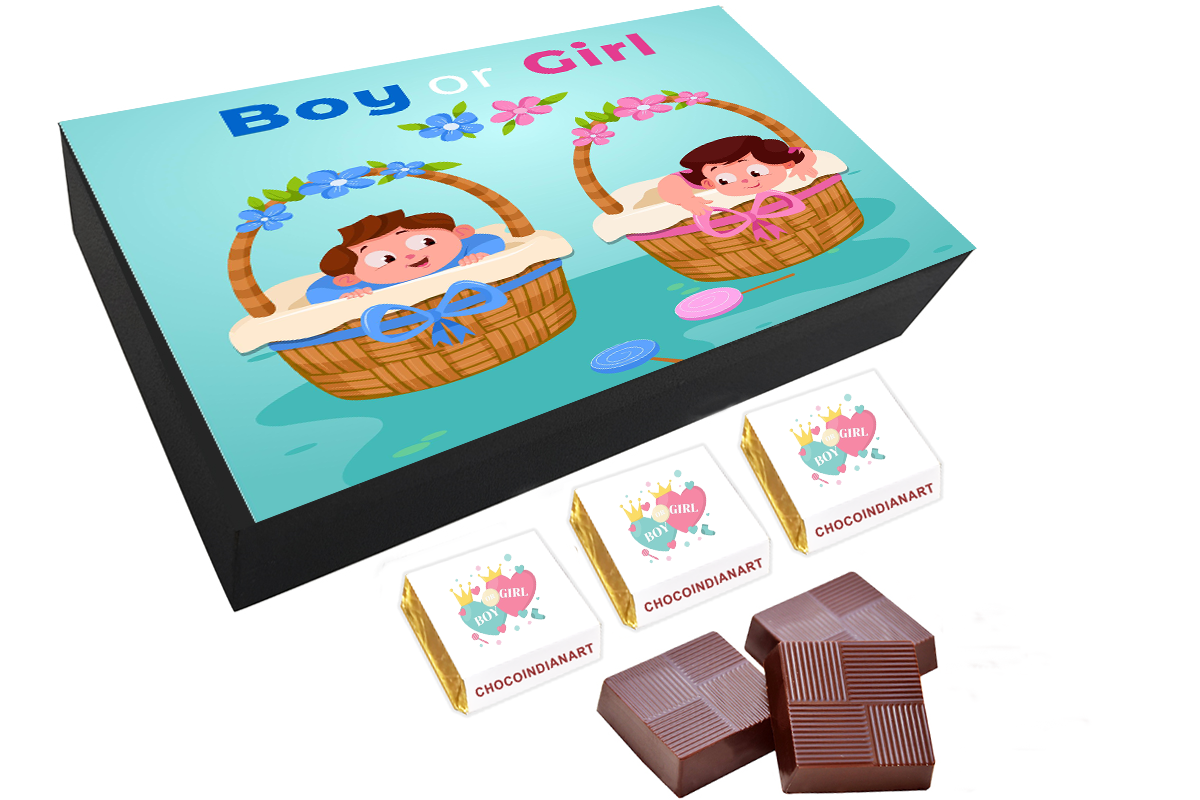 pecial Chocolate Gift Box For Twin Announcement