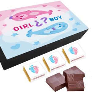 Nice Chocolate Gift Box For Twin Announcement