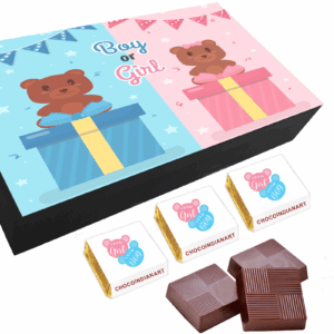 Lovely Chocolate Gift Box For Twin Announcement