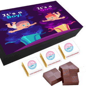 Amazing Chocolate Gift Box For Twin Announcement