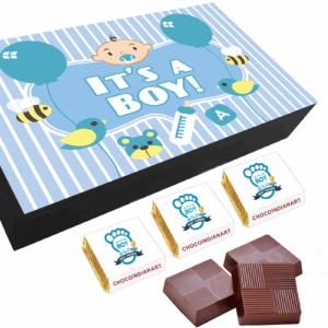 Amazing Chocolate Gift Box For Baby Boy Announcement