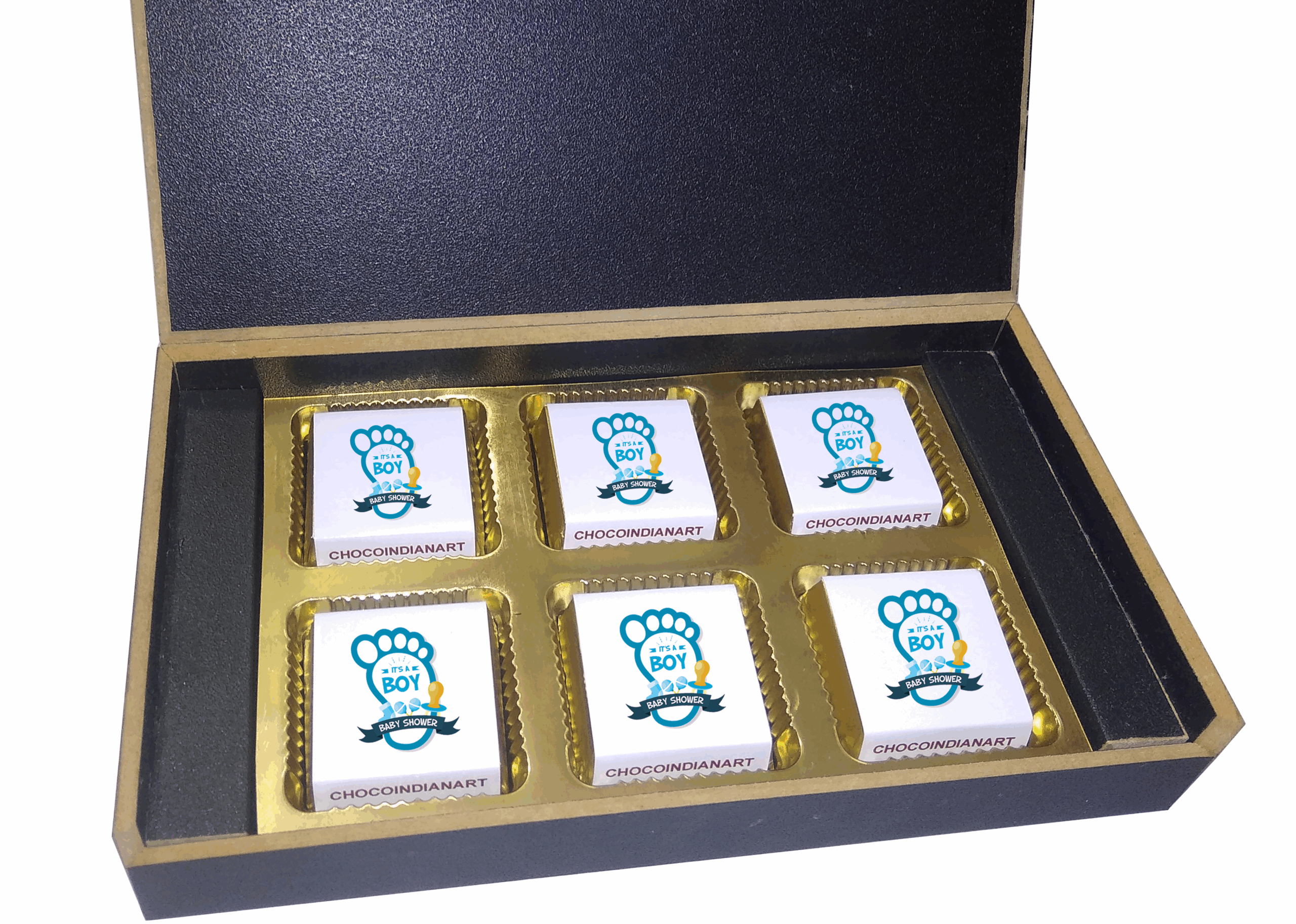 Amazing Chocolate Gift Box For Baby Boy Announcement - Image 2