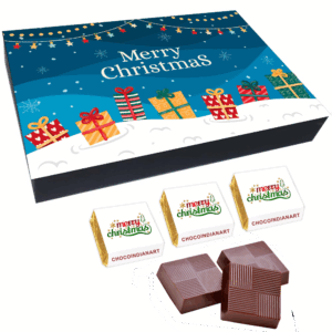 Happy Merry Christmas Day Tasty Chocolate Box